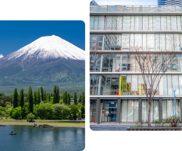 富士山＆本校写真
